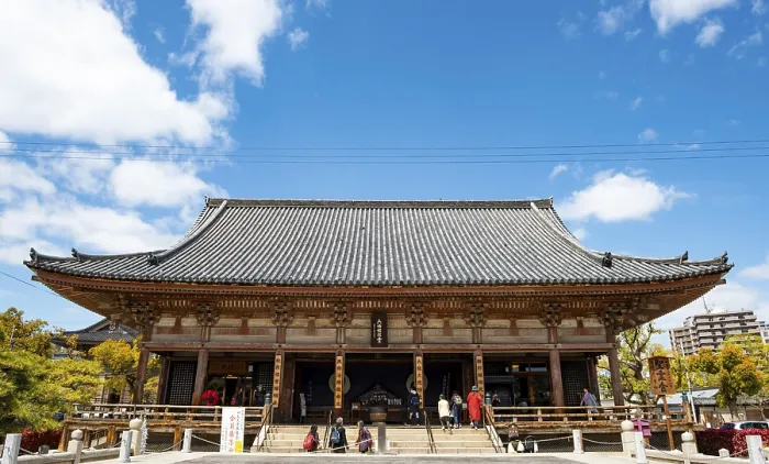 Framed Print : Shitennoji Temple Building, Buddhist Temple