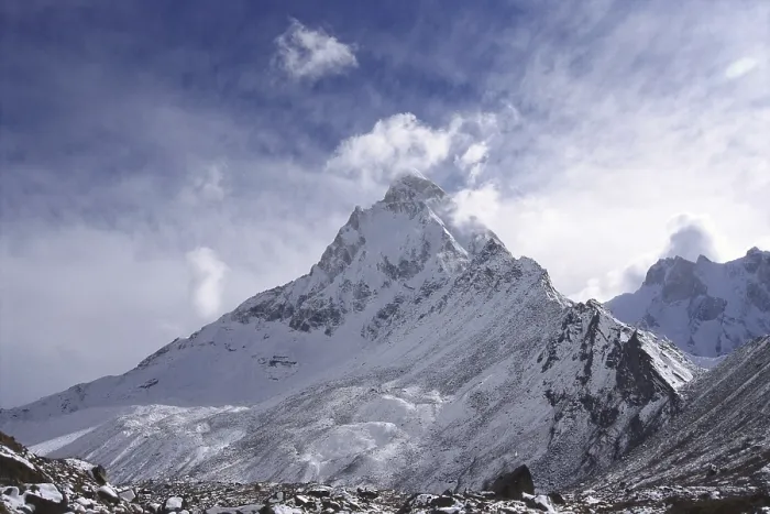 Framed Print : Shivling peak from Tapovan, Garhwal