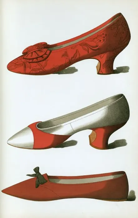 Framed Print : Shoe fashion in 1900, women's shoes Framed Print : Shoe fashion in 1900, women's shoes