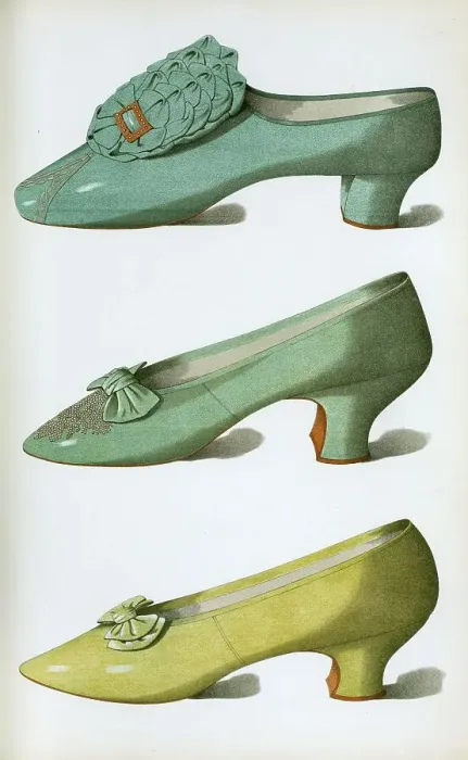 Framed Print : Shoe fashion in 1900, women's shoes