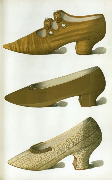 Framed Print : Shoe fashion in 1900, Women's shoes Framed Print : Shoe fashion in 1900, Women's shoes