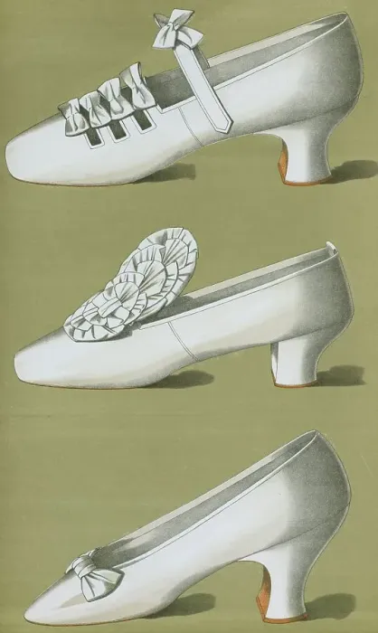 Framed Print : Shoe fashion in 1900, Women's shoes Framed Print : Shoe fashion in 1900, Women's shoes