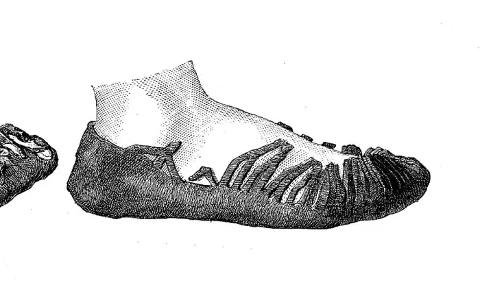 Framed Print : Shoe made of one piece of leather Framed Print : Shoe made of one piece of leather