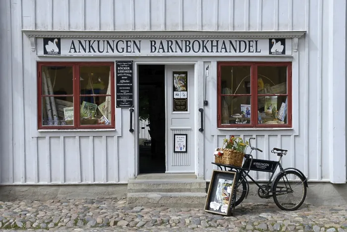 Framed Print : Shop at the Linkoeping Open Air Museum