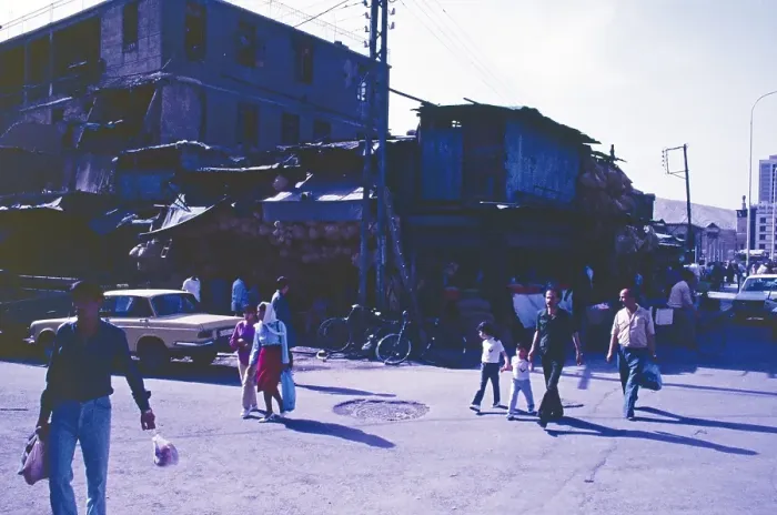 Framed Print : Shops outside Suq al-Hamidiya, Damascus, Syria, May 1987, vintage, retro, old, historic, Asia Framed Print : Shops outside Suq al-Hamidiya, Damascus, Syria, May 1987, vintage, retro, old, historic, Asia