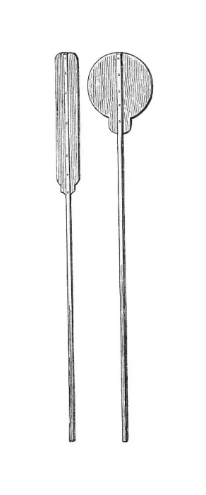 Framed Print : Shovels to insert a bread, historical illustration from: Marie Adenfeller