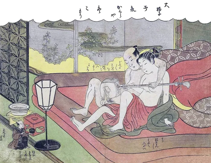 Framed Print : This shunga is no