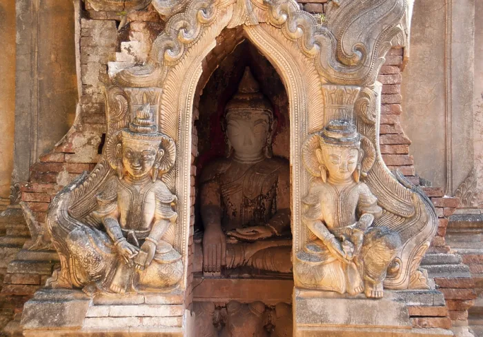 Framed Print : The Shwe Indein Pagoda is a collection of Buddhist stupas dating back to the 17th and 18th centuries CE Framed Print : The Shwe Indein Pagoda is a collection of Buddhist stupas dating back to the 17th and 18th centuries CE