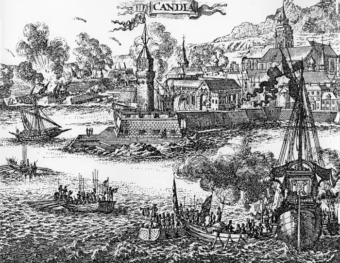 Framed Print : Siege of Candia, today Heraklion