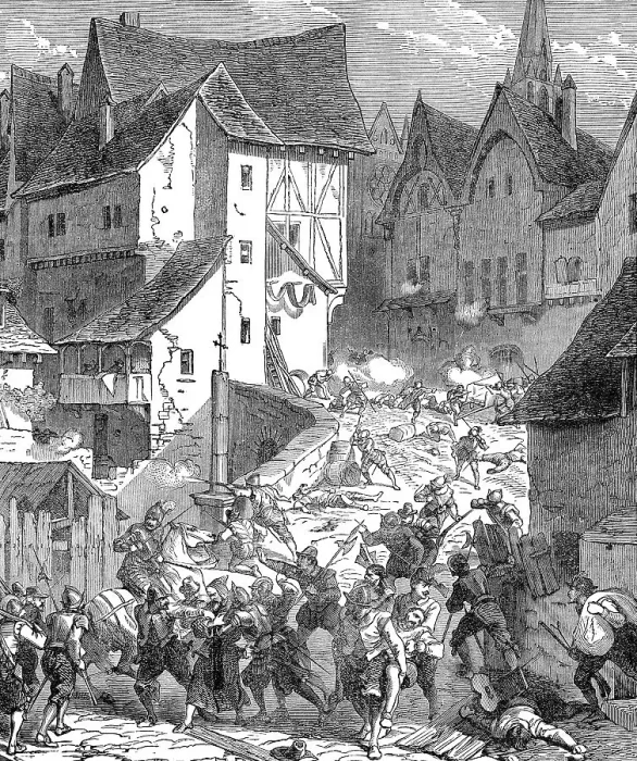 Framed Print : The Siege of Paris in 1590, French Wars of Religion