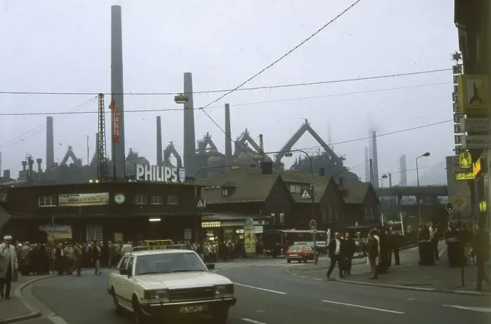 Framed Print : Siegen. Factory premises at Krupp ca. 1982-4 Framed Print : Siegen. Factory premises at Krupp ca. 1982-4