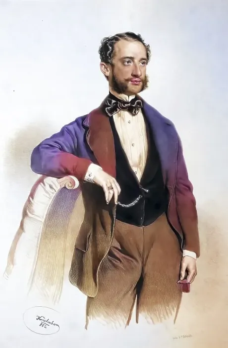 Framed Print : Sigmund Hirschler (1820-1875), merchant in Vienna