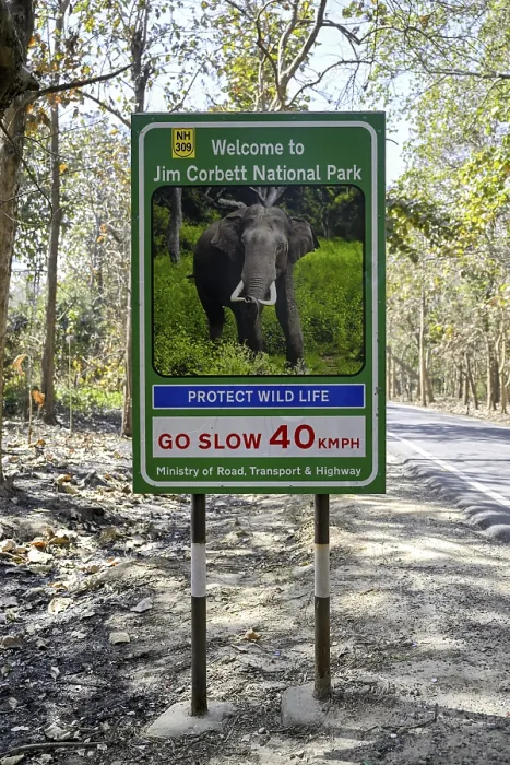 Framed Print : Sign Welcome to Jim Corbett National Park