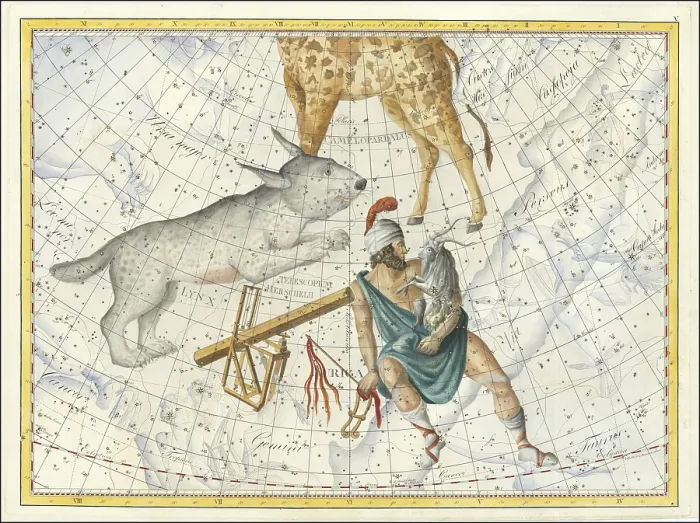 Framed Print : Sign of the zodiac, lynx, telescope Framed Print : Sign of the zodiac, lynx, telescope