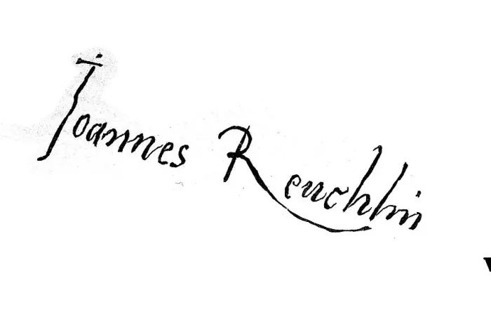 Framed Print : Signature, manuscript by Johannes Reuchlin Framed Print : Signature, manuscript by Johannes Reuchlin