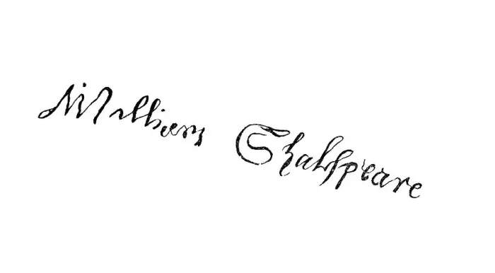 Framed Print : Signature, manuscript by William Shakespeare Framed Print : Signature, manuscript by William Shakespeare
