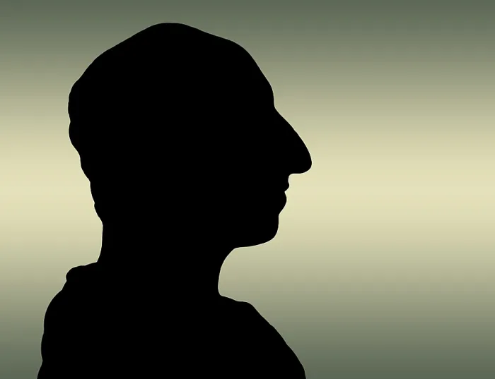 Framed Print : Silhouette of James Hutton, 1726 - 1797