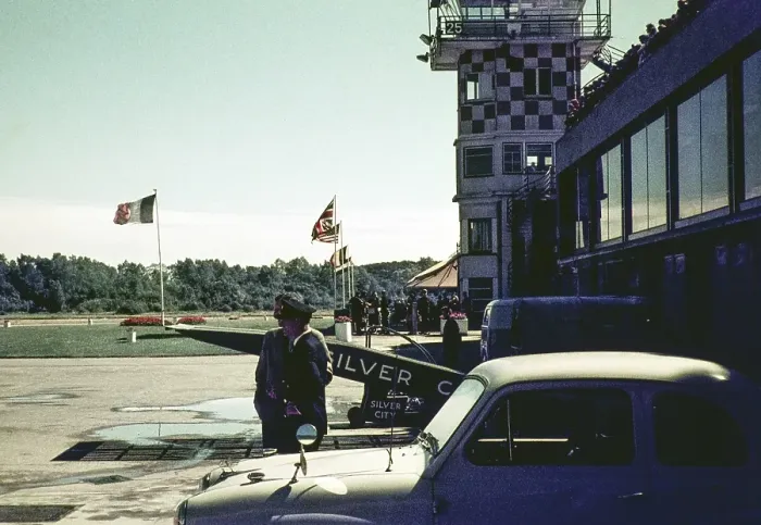 Framed Print : Silver City Airways Le Touquet control tower, France, Europe 1960, Europe