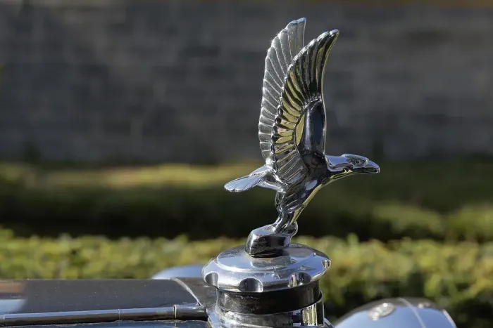 Framed Print : Silver Eagle hood ornament, ALVIS mascot Framed Print : Silver Eagle hood ornament, ALVIS mascot