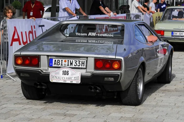 Framed Print : Silver Ferrari 308 GT4 classic car