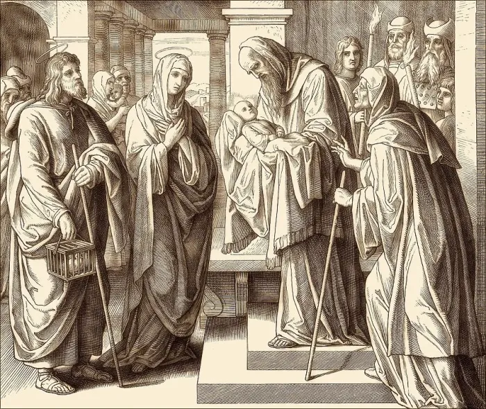 Framed Print : Simeon and Anna recognize Jesus Framed Print : Simeon and Anna recognize Jesus