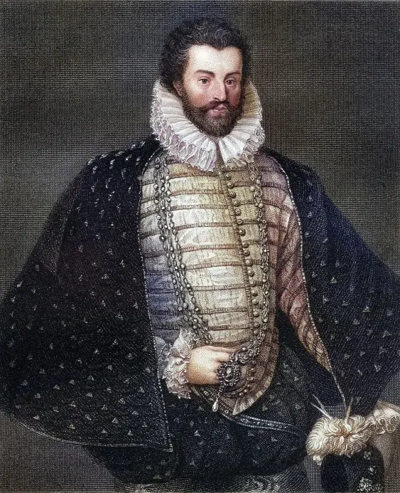 Framed Print : Sir Christopher Hatton, 1540-1591