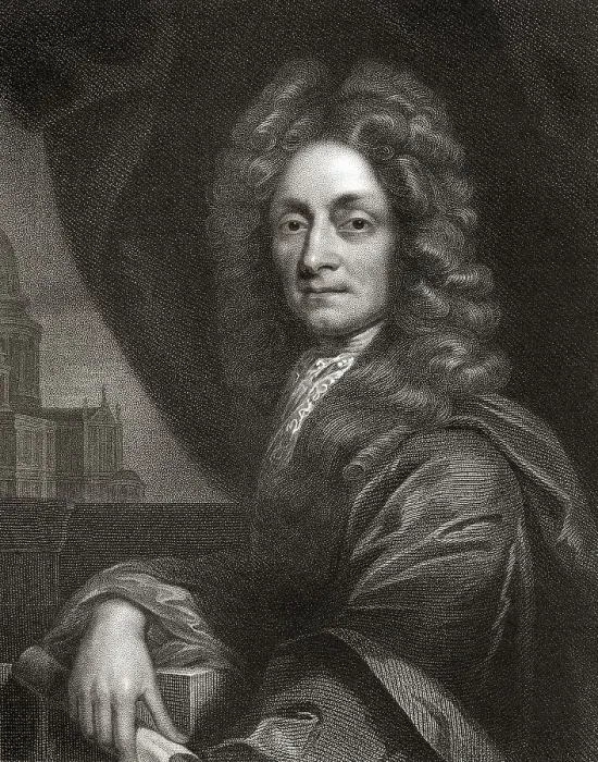 Framed Print : Sir Christopher Michael Wren, 1632 - 1723
