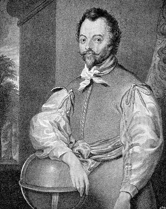 Framed Print : Sir Francis Drake, borb around 1540 Framed Print : Sir Francis Drake, borb around 1540
