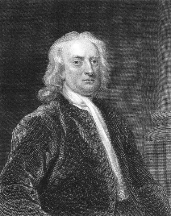 Framed Print : Sir Isaac Newton, 1642-1726, an English physicist and mathematician