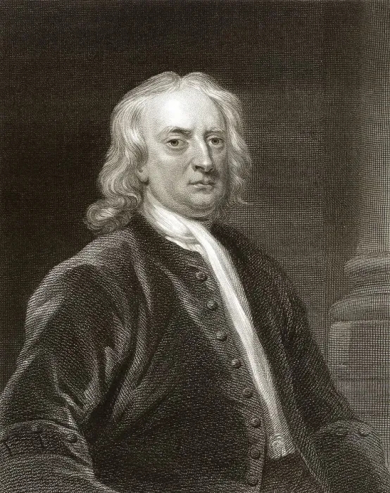 Framed Print : Sir Isaac Newton, 1642-1726, an English physicist and mathematician