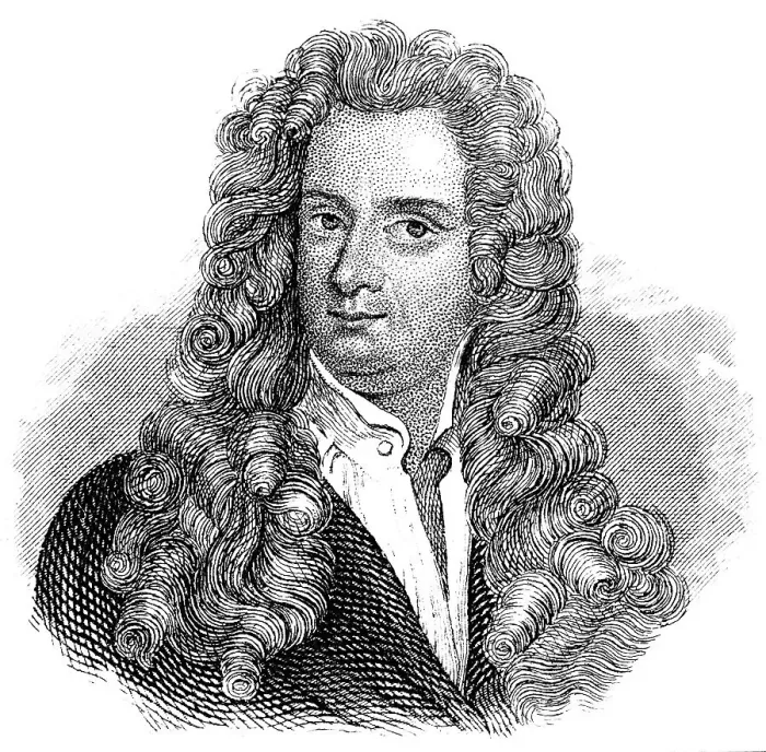 Framed Print : Sir Isaac Newton, 1642 - 1727, an English physicist and mathematician