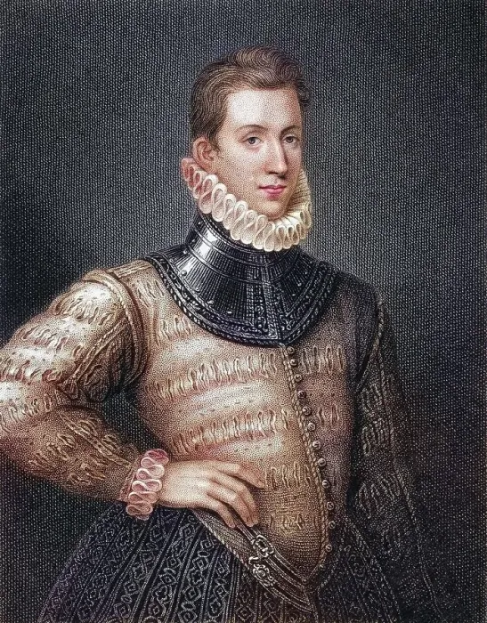 Framed Print : Sir Philip Sidney 1554-1586, English poet