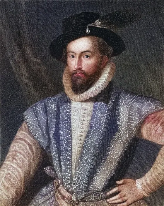 Framed Print : Sir Walter Raleigh (1554-1618)