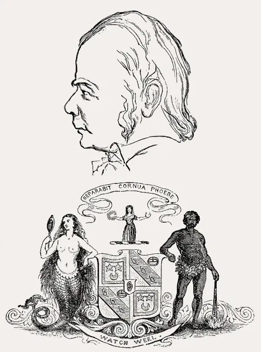 Framed Print : Sir Walter Scott and his coat of arms Framed Print : Sir Walter Scott and his coat of arms