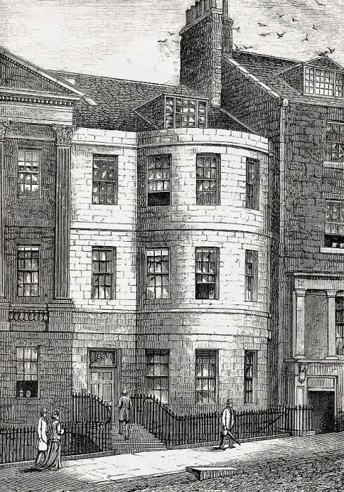 Framed Print : Sir Walter Scott's house in Castle Street Framed Print : Sir Walter Scott's house in Castle Street