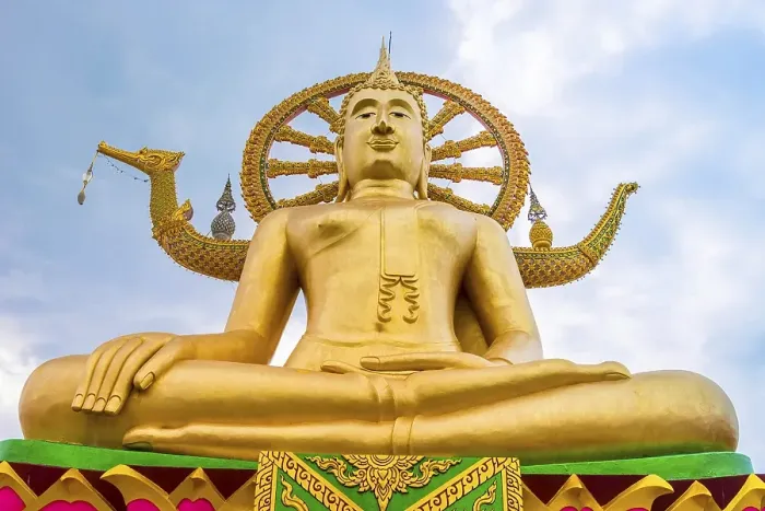 Framed Print : Sitting Buddha at Wat Phra Yai