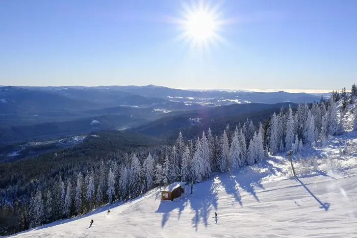 Framed Print : Ski slope, Big Arber, Bavarian Forest Framed Print : Ski slope, Big Arber, Bavarian Forest