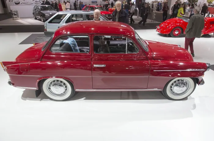 Framed Print : A Skoda 440, Oktavia. Techno Classica is the trade fair for vintage