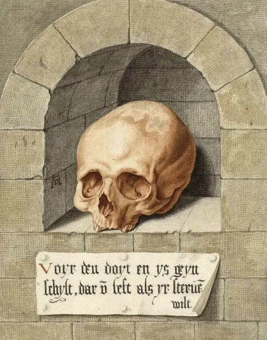 Framed Print : Skull in a Niche, 1785, Painting by Abraham Delfos Framed Print : Skull in a Niche, 1785, Painting by Abraham Delfos