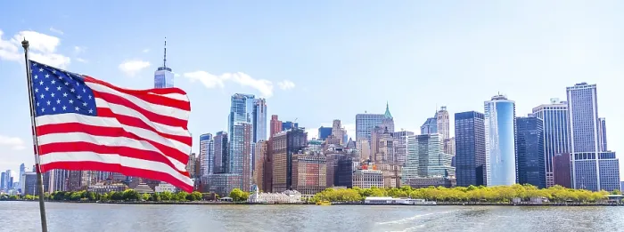 Framed Print : Skyline panorama of downtown Financial District and the Lower Manhattan Framed Print : Skyline panorama of downtown Financial District and the Lower Manhattan