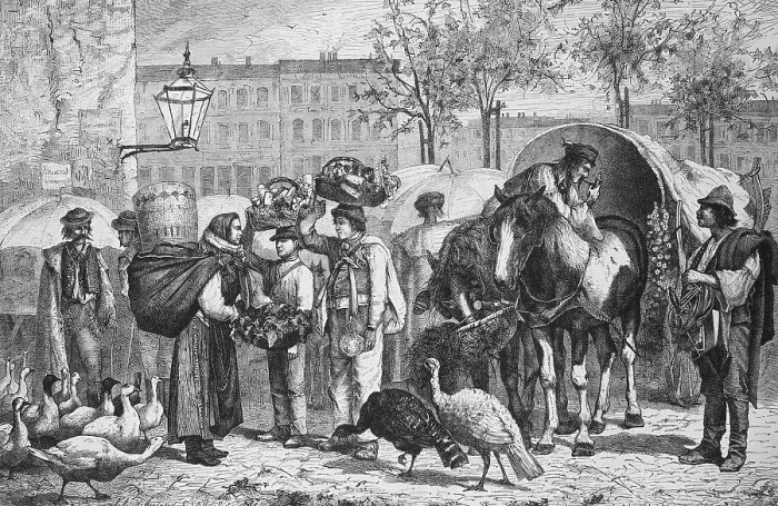 Framed Print : Slavs and Hungarians at the Naschmarkt in Vienna Framed Print : Slavs and Hungarians at the Naschmarkt in Vienna