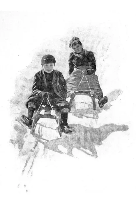 Framed Print : Sleigh Ride, an illustration from Moderne Kunst in Meisterholzschnitten