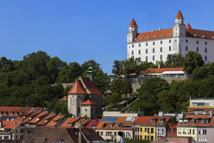 Framed Print : Slovakia, Bratislava, capital city picturesque scenery
