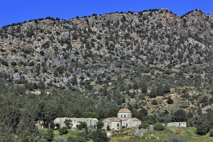 Framed Print : The small Buffavento, below the large castle