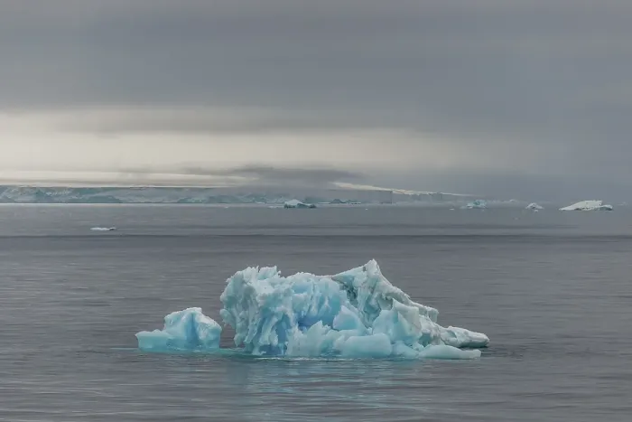 Framed Print : Small iceberg off the Austfonna glacier