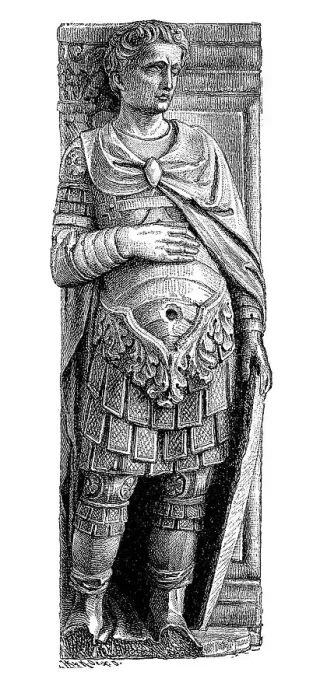 Framed Print : Small marble figure of a Gothic warrior Framed Print : Small marble figure of a Gothic warrior