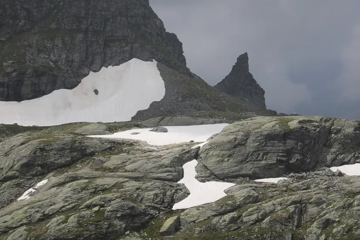Framed Print : Small peak in the Pizol area