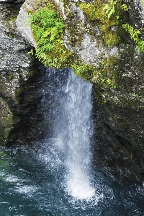 Framed Print : Small waterfall in the mountains of Norway in the summer Framed Print : Small waterfall in the mountains of Norway in the summer