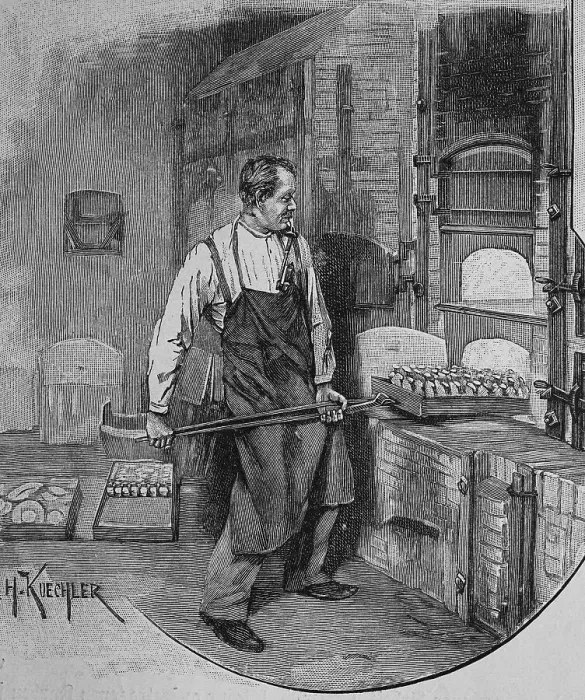 Framed Print : Smelter, manufacturing of porcelain