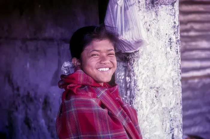 Framed Print : Smilling Khasi tribal girl, Shillong